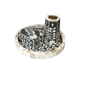 Elegant Bone Inlay Bakhoor Tray Set Designed For Modern Homes With Perfect Patterns And Quality Craft - Product Image 6