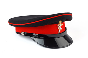 Casquette brodée à la main, chapeau d'uniforme marine personnalisé, bordure argentée, couvre-chef professionnel pour tenue de cérémonie en provenance du Pakistan - Product Image 6