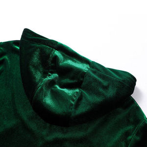 Sweats à capuche en velours léger meilleur produit vente chaude top tendance prix de gros sweats à capuche en velours pour hommes avec logo/couleurs personnalisés - Product Image 5