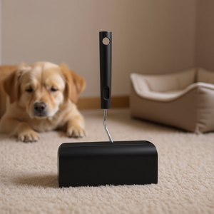 Cepillo Grande de Mango Corto para Eliminar Pelo de Mascotas, Cepillo Quitapelusas de Mango Corto para Limpieza y Baño de Mascotas - Product Image 3