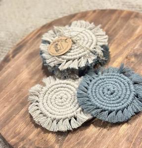 Posavasos de mesa de macramé hecho a mano más vendido decoración del hogar Tabmate con 100% algodón calidad premium a precio mayorista de La India - Product Image 3