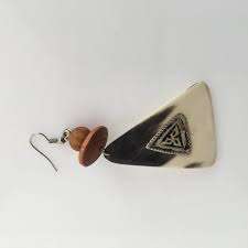 Pendientes de Cuerno de Búfalo Hechos a Mano para Mujer, Estilo Ángel, Joyería Ecológica y Natural con Diseños Únicos - Product Image 6