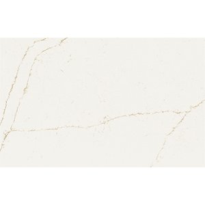 Plans de travail de cuisine et salle de bain sur mesure en quartz Carrara Calacata, contemporains, polis, préfabriqués, découpés sur mesure - Product Image 3