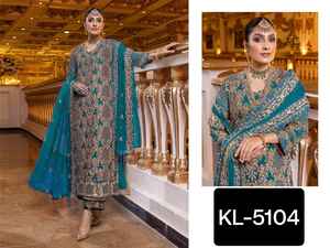 ชุดสูท Georgette salwar kameez พร้อมงานปักลายหินชุดเสื้อผ้าผู้หญิงอินเดียและปากีสถาน - Product Image 4