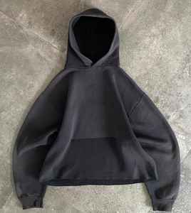 Sudadera con capucha de lana de algodón Croptop de estilo beige unisex con logotipo personalizado impreso o bordado - Product Image 2