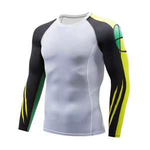 Brazilian Jiu Jitsu IBJJF Half Sleeve Rash Guard long Sleeve Stretchable Compression Shirt <b>Base</b> <b>Layer</b> for Adults MMA Sportswear - Product Image 5