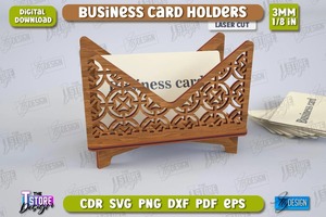 Classic Wooden Card Holder Decorative Stand for Place Cards Memo Notes or Photo Display at Home or Office - Product Image 3