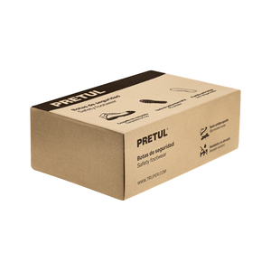 Paio di stivali di sicurezza marroni, #29, puntale in poliammide, PRETUL - Product Image 3