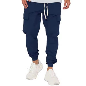 กางเกงจ็อกเกอร์ลำลองทำจากปากีสถานสำหรับผู้ชายผ้าโพลีเอสเตอร์แบบผูกเชือกเชือกเชือกเชือก100% สำหรับฤดูหนาวเล่นกีฬายิมวิ่ง - Product Image 1