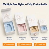 Boîte d'emballage personnalisée pour huiles essentielles et parfums, style livre à ouverture magnétique, boîte cadeau pour soins de la peau, impression de logo en relief