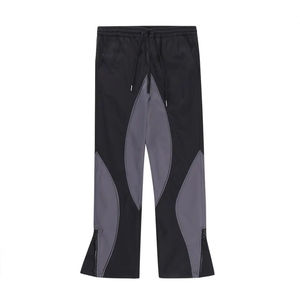Custom 100% Cotton Flare <b>Cargo</b> Trousers Men's High Waist Jogger Sweatpants Breathable Stack <b>Pants</b> for Work 2026 - Product Image 5