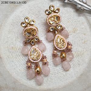 ต่างหูแฟชั่นควอตซ์กุหลาบ - Product Image 2