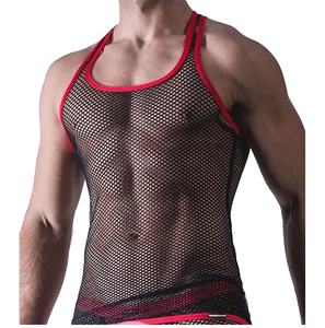 Camiseta sin Mangas de Malla Transpirable Personalizada para Hombre, Ropa Deportiva de Gimnasio, Ropa Deportiva de Entrenamiento, 100% Algodón Ecológico de Secado Rápido 2026 - Product Image 3