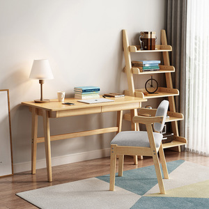 High End Simple Style <b>Solid</b> <b>Wood</b> <b>Desk</b> Contemporary Student Laptop Table Workspace Furniture Supplier - Product Image 3