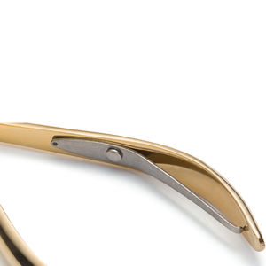 Pinza para cutículas de uñas para manicura, medio oro, cuchillas de acero inoxidable, pedicura, pinza para cutículas de uñas de resorte único - Product Image 6