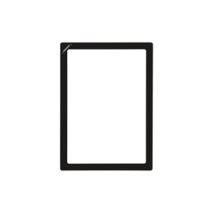 Portadocumenti Magnetico DIN A3 Verticale, Nero, 10 pz / Confezione.- KAN-MW-A3H-06 - Product Image 1
