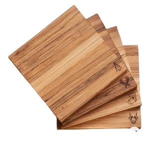 Sous-verre en bois d'acacia de qualité supérieure, forme carrée, matériau pur, sous-verre en bois artisanal - Product Image 1