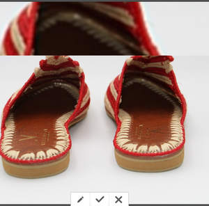 Moroccan Handmade <b>Shoes</b> Made of Natural Raffia Vegan Women Raffia Slipper for Beach Coustmized Natural Raffia slippers - Product Image 2