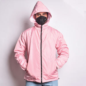 Veste coupe-vent légère et confortable pour hommes, personnalisable, respirante et imperméable, capuche avec fermeture à glissière, option grande taille pour - Product Image 2