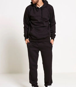 Conjunto Deportivo de Chándal Negro de Alta Calidad para Hombre, Personalizable, Liso, Cómodo - Product Image 2