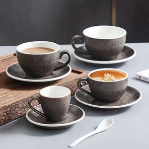 Ensemble <span class=keywords><strong>tasse</strong></span> et soucoupe à café en céramique éco-responsable Ekocian pour la Coupe du Monde et cadeau d'entreprise personnalisé - Product Image 3