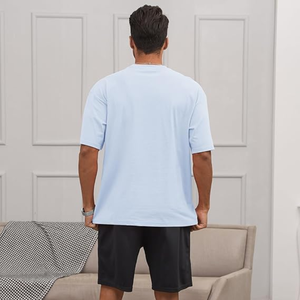 T-shirt lourd surdimensionné 100% coton de haute qualité impression personnalisée T-shirt pour hommes vierge uni directement de l'usine - Product Image 5