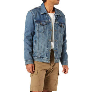 Veste d'hiver pour hommes en gros, qualité supérieure, 100% coton, jean, couleur unie, style urbain, avec lettres, neuve, coupe-vent - Product Image 1