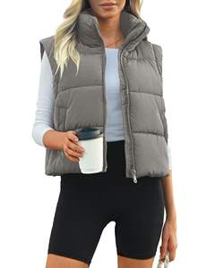 Gilet pliable en poly-remplissage recyclé léger personnalisable pour femmes vêtements d'extérieur rembourrés imperméables - Product Image 1