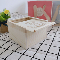 Boîte à Album en Bois Poli de Luxe avec Couvercle Boîte de Rangement Photo en Bois pour Anniversaire de Mariage Anniversaire et Cadeaux