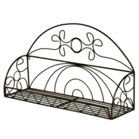 Jardinière en fer à suspendre pour balcon, patio, terrasse, jardin, décorative, en métal noir, pour la vente en gros