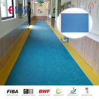 Plancher de danse en PVC de qualité commerciale, antidérapant, pour usage intérieur, épaisseur 5,2 mm, écologique, installation facile, surface unie, graphique