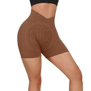 Short crossfit taille haute respirant à séchage rapide pour femmes avec logo personnalisé OEM et marque privée prix de gros - Product Image 6