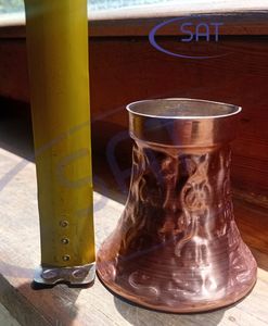 แม่พิมพ์ปั๊มนูนลายดอกไม้แบบดั้งเดิมสีทองเงินสีทองตกแต่งหม้อสแตนเลสสำหรับมาเลเซีย - Product Image 2