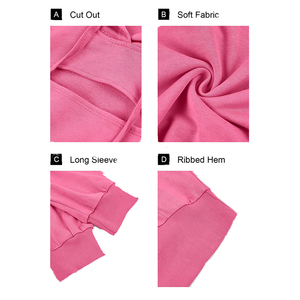 2026 sudaderas con capucha cortas de algodón para mujer a bajo precio, transpirables, sostenibles, de talla grande, personalizadas, sudaderas con capucha para mujer, servicio OEM - Product Image 6