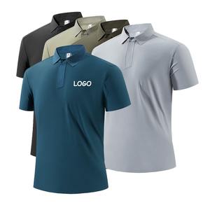 Gran oferta, Polo en blanco de alta calidad con tacto refrescante, polo deportivo bordado personalizado, camisetas polo de punto seco para hombre - Product Image 3