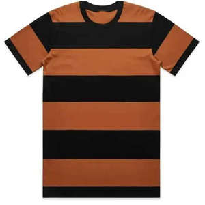 Camiseta Transpirable de Algodón 100% de 180 GSM, Tejido Grueso, para Hombre, Corte Holgado, Estilo Urbano Estampado - Product Image 1