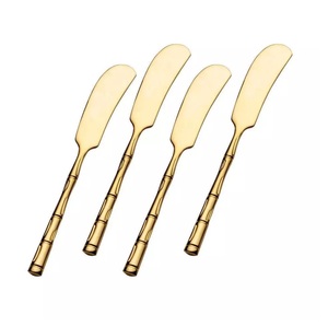 Juego de 7 cubiertos nuevos chapados en oro con mango de mármol Juego de cubiertos nuevos de metal Juego de cubiertos nuevos Último juego de cubiertos en precio al por mayor - Product Image 4