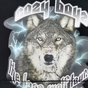 เสื้อกันหนาวมีฮู้ดสองชั้นแบบสวมหัวไม่มีเชือกโอเวอร์ไซส์ผ้าฟลีซธรรมดา - Product Image 4