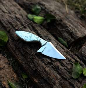 Cuchillo de Caza de Hoja Fija de Alta Calidad, Diseño de Supervivencia para Campamento al Aire Libre, Alto Contenido de Carbono, Mango Completo, Desollador de Ciervos, Funda Fina para Exteriores - Product Image 6