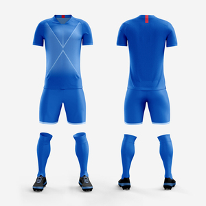 Short de maillot de football vierge personnalisé pour adultes et enfants Uniformes d'équipe de football pour hommes avec manches Ensembles de vêtements de sport - Product Image 3