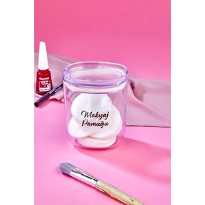 Scatola decorativa per trucco acrilico in cotone 400 Ml di cotone per il trucco