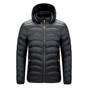 Chaquetas acolchadas para hombre, fabricante OEM, ropa informal cálida con capucha, Abrigo acolchado a la moda, prendas de vestir exteriores, chaqueta acolchada para hombre - Product Image 2