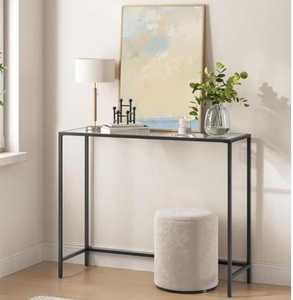 Tables de console de cadre de couleur noire de miron de conception simple avec les détails de la meilleure qualité conçus pour l'esthétique moderne et rustique - Product Image 1