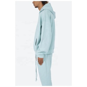 Sweat à capuche lourd 400GSM tissu polaire brossé pull surdimensionné sweat à capuche personnalisé Streetwear chaud hiver sweat à capuche fournisseur OEM - Product Image 6