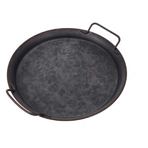 Plateau rond en fer forgé, plateau de présentation, accessoire photo, plateau alimentaire, plateau de service décoratif - Product Image 2