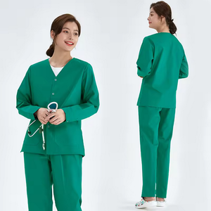 Uniforme d'hôpital unisexe personnalisable gommage ensemble toile tissu pour hommes et femmes - Product Image 1