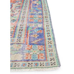 Alfombra de Lana Anudada a Mano de Gran Tamaño, Diseño de Medallón Rojo y Naranja, para Sala de Estar, Pasillo Rectangular, Modelo Pae-2686 - Product Image 4