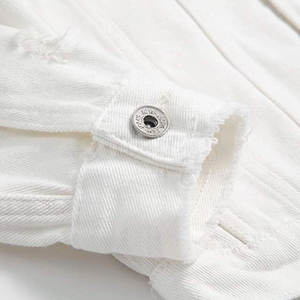 Veste pour homme de haute qualité de couleur personnalisée Nouveau design Streetwear en jean Streetwear Veste en jean pour homme Veste en jean imprimée personnalisée - Product Image 6