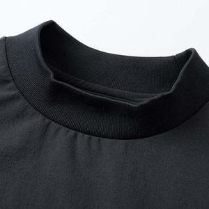 เสื้อยืดผ้าฝ้าย100% สำหรับผู้ชายขนาดใหญ่พิเศษเสื้อคอกลมทรงหลวมแบบเรียบ - Product Image 2