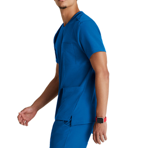 Uniformes d'infirmière et de médecin personnalisés de haute qualité respirant unisexe couleur personnalisée hôpital costume de gommage médical ensemble à manches courtes - Product Image 3